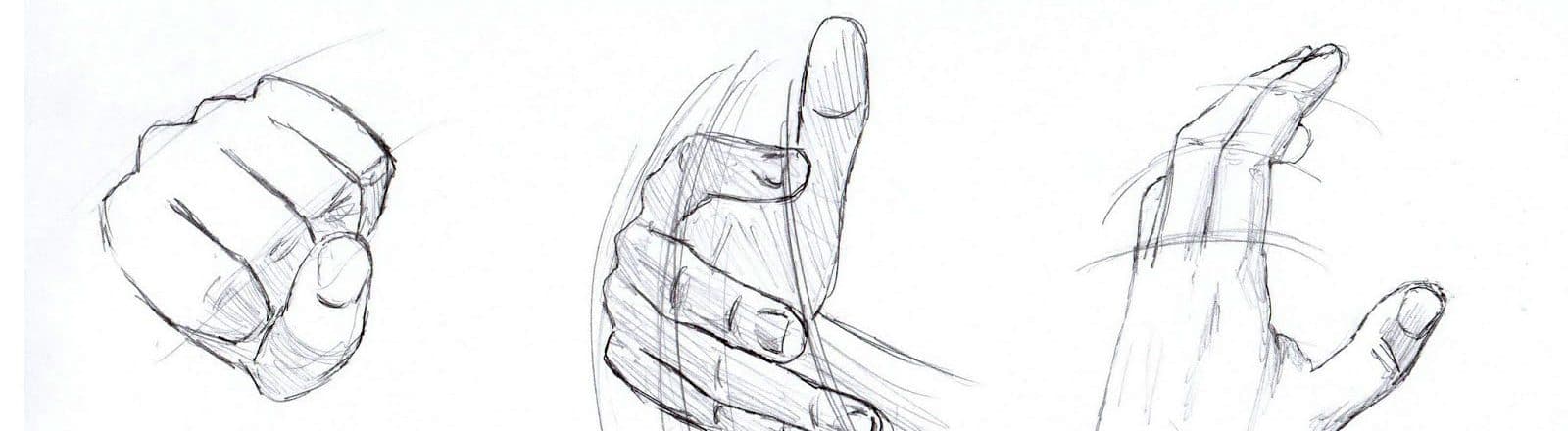 Study of the hand in colour