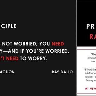 En 1975, Ray Dalio funda Bridgewater Associates, una sociedad inversora de Nueva York. Cuarenta años más tarde, esta compañía ha generado más dinero para sus clientes que cualquier otra empresa en toda la historia y según Forbes se convierte en la quinta compañía privada mas importante de los Estados Unidos.


En Principios, Dalio comparte lo que ha aprendido durante su carrera. El mantiene que la vida, la gestión, la economía y por supuesto las inversiones pueden ser sistematizadas y recogidas en reglas y por lo tanto comprendidas y replicables como si fuéramos autómatas.